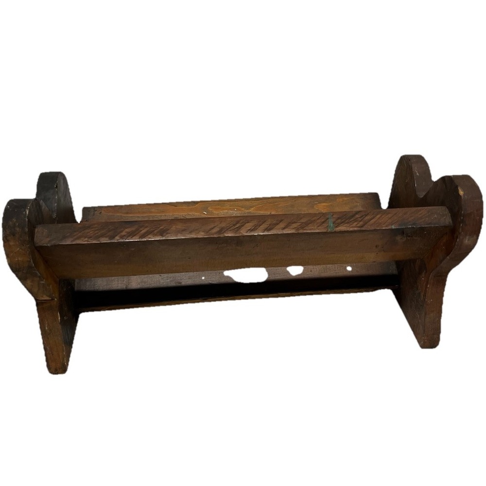 Wooden Brown Rustic Shelf - Picture 3 of 9